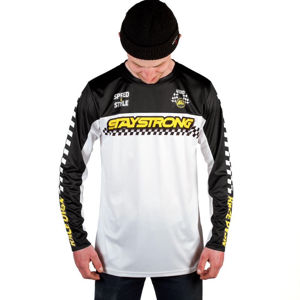 Stay Strong Speed & Style Jersey - Black Large - Race Tops