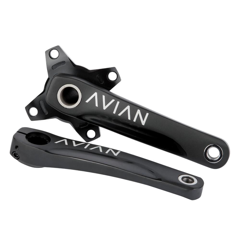 Avian Cadence 2-Piece BMX Race Cranks Black / 177.5mm