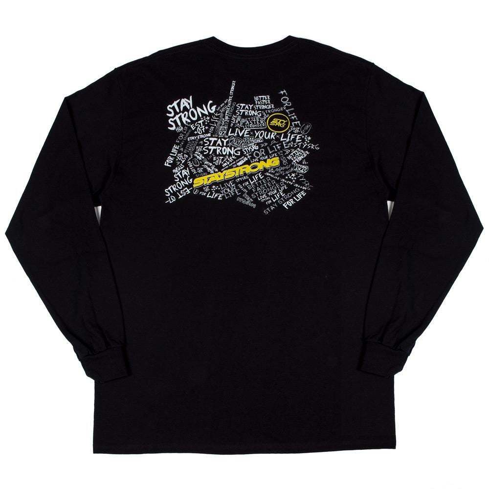 Stay Strong Scribble Long Sleeve T-Shirt - Black – Source BMX - US