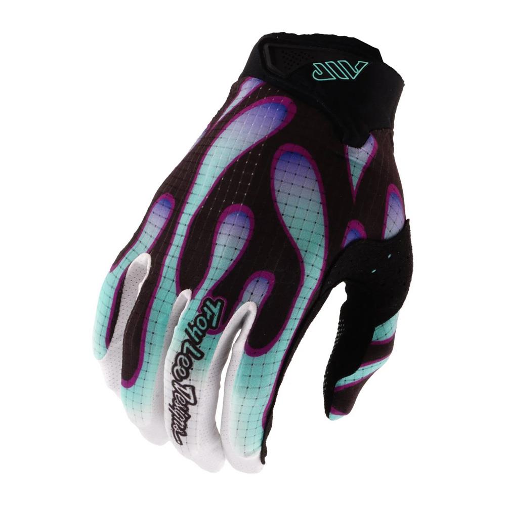 パーレース/ワンドロップ Troy Lee Air BMX Race Gloves - Overspray Black/Real Teal – Source