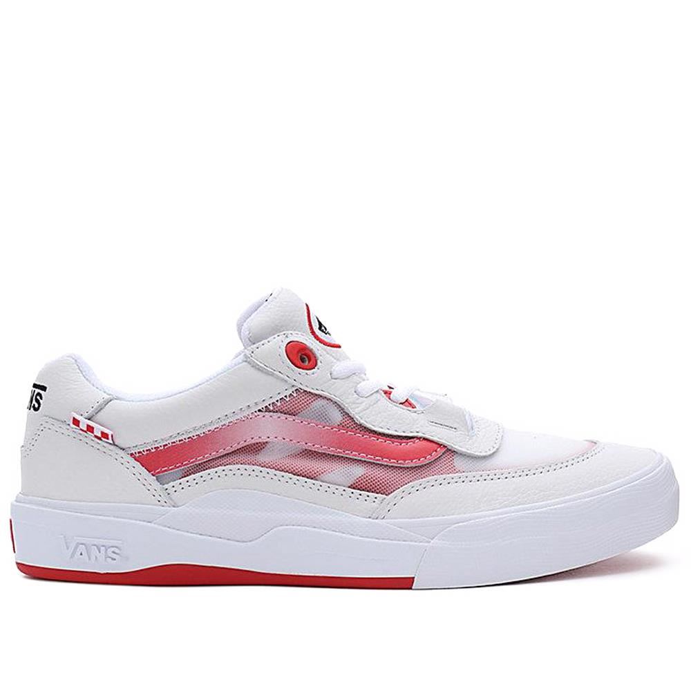 Vans Leather Wayvee - True White/Red – Source BMX - US