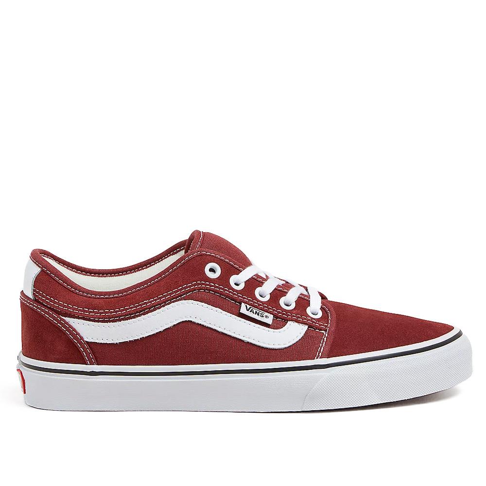 Vans Skate Chukka Low Sidestripe - Burgundy/White – Source 