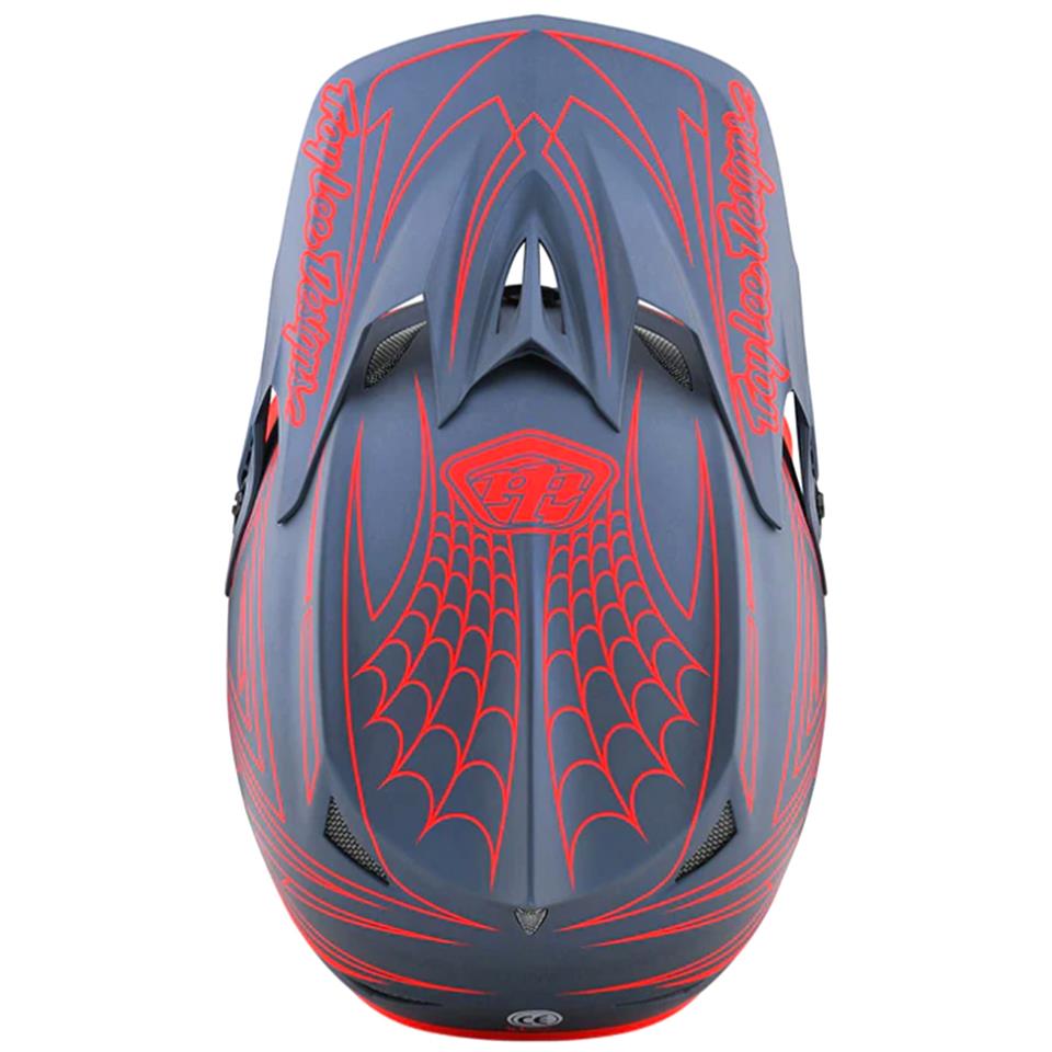 Troy Lee Designs D3 Fiberlite Helmet Spiderstripe - Another Bike