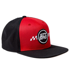 Stay Strong Icon Check Snapback Cap - Black/Maroon