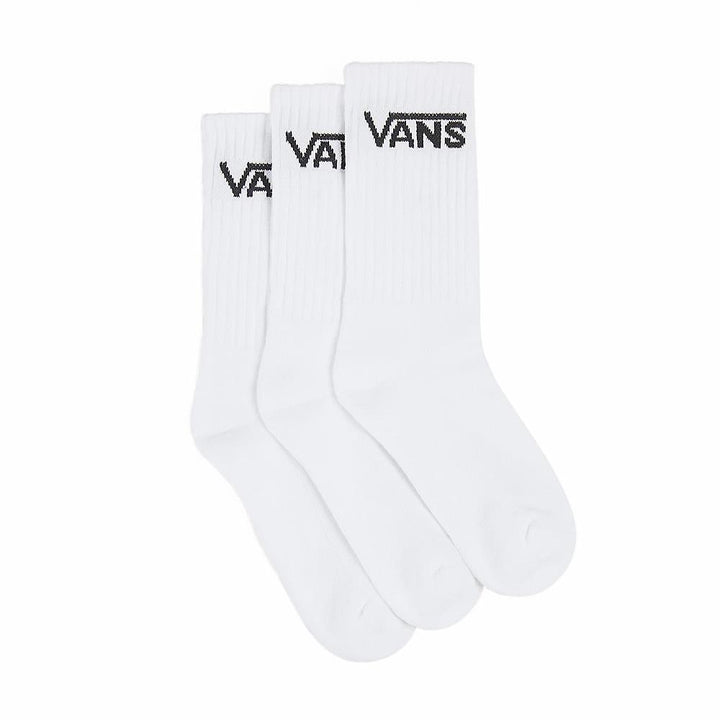 Vans Kids Classic Crew Socks 3-Pack - White