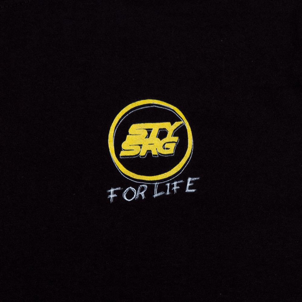 Stay Strong Scarabocchi manica lunga Giovani Maglietta - Nero