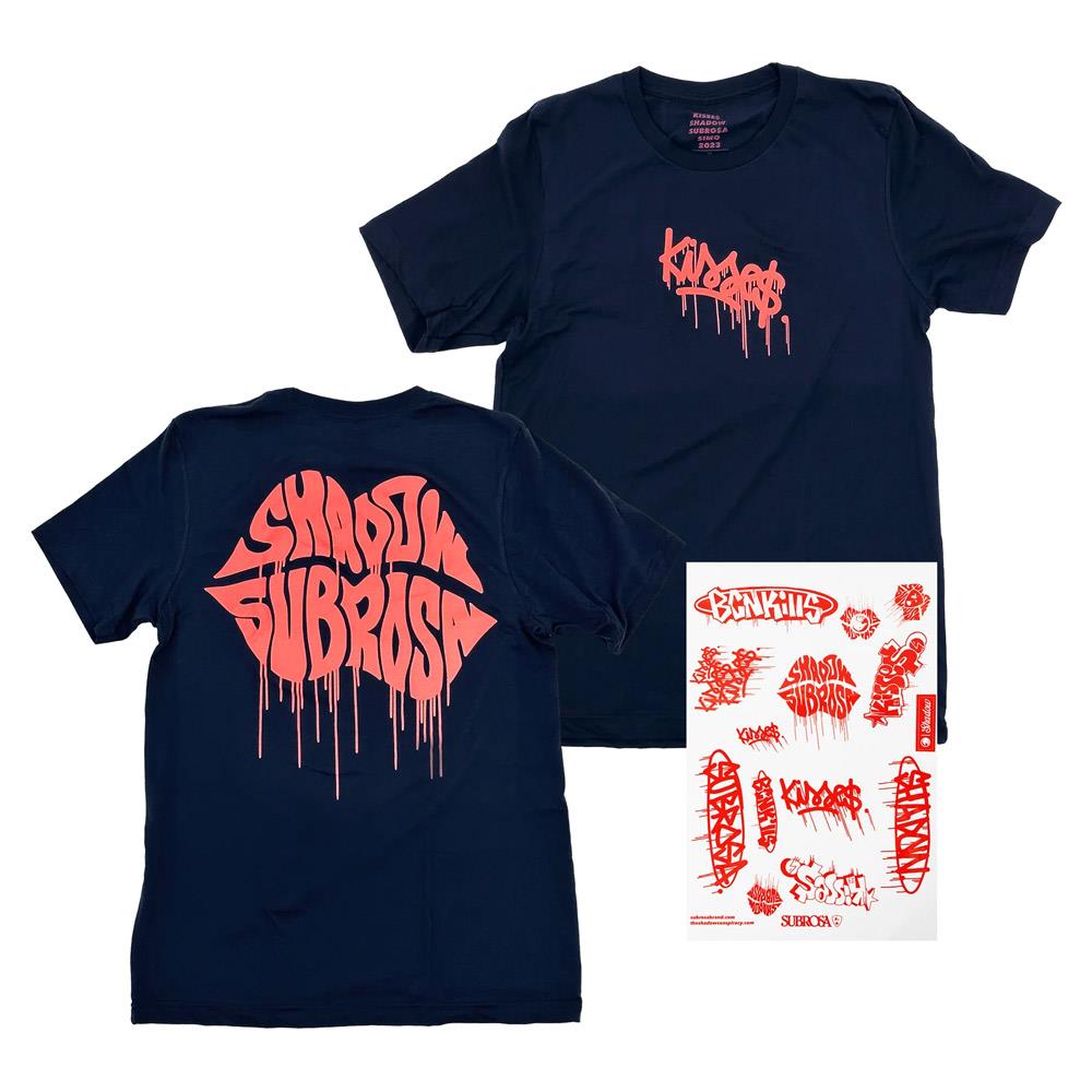 Shadow x Subrosa Kisses T-Shirt - Navy