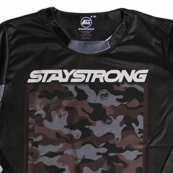 Stay Strong Custom Camo Youth Race Jersey - Camo