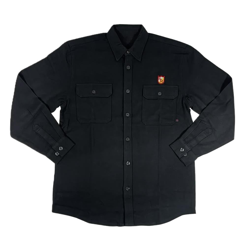 S&M Shield Heavyweight Flannel - Black