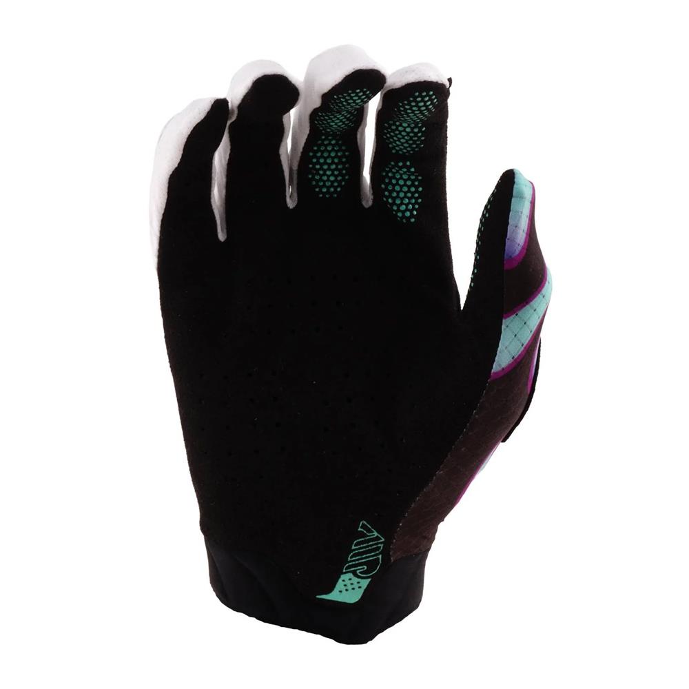 Troy Lee Air BMX Race Gloves - Overspray Black/Real Teal – Source