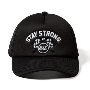 Stay Strong Speed & Style Mesh Trucker Cap - Black