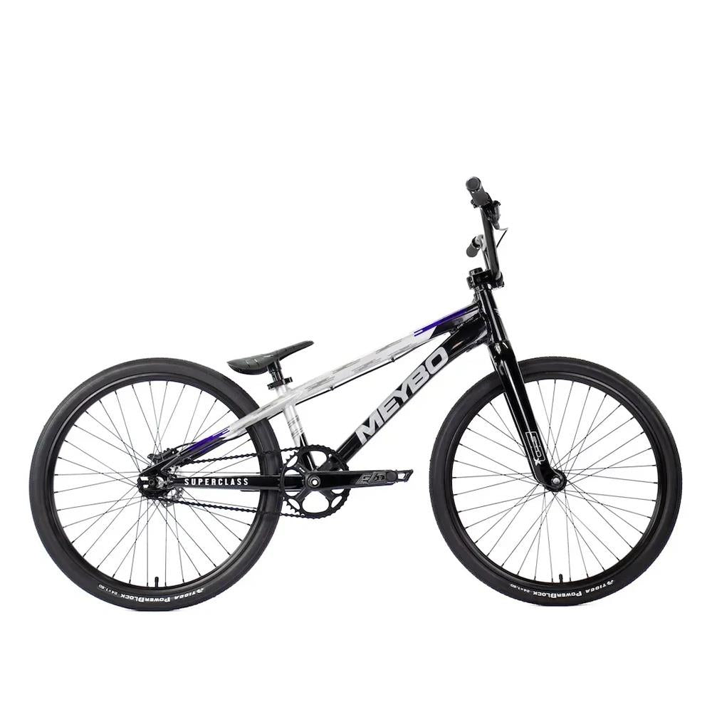 Meybo 2026 Superclass Race Bike Pro 23" - Black with Grey and Purple