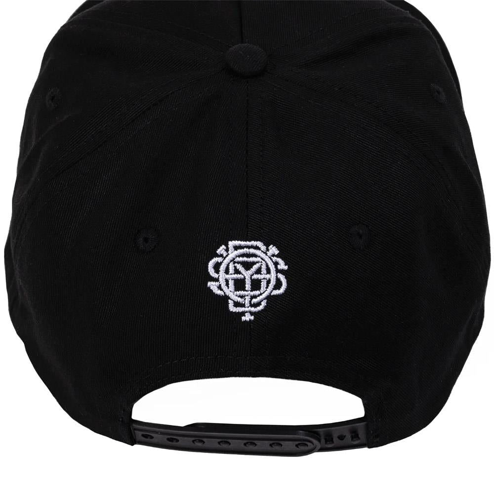 Odyssey Pennant Hat - Black With Red & White Stitch