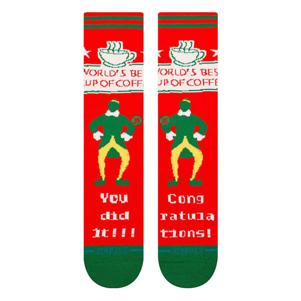 Stance Worlds Best Socks - Red - Large