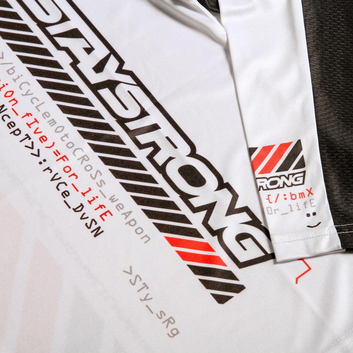 Stay Strong V5 Race Jersey - White