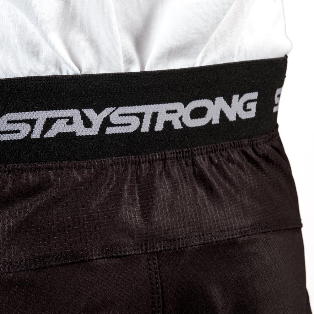 Stay Strong Junior Pantalones de carrera V3 - Negro/Blanco