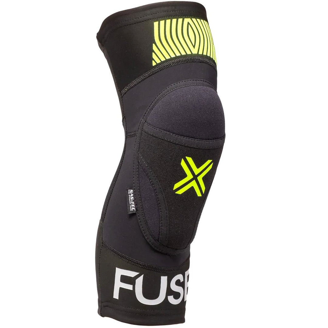 Fuse Omega Knee Kids Pads (Pair) -  Black/ Neon Yellow