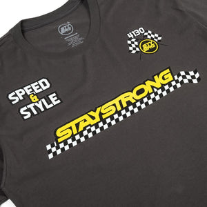 Stay Strong T-shirt Speed ​​& Style - Asphalte