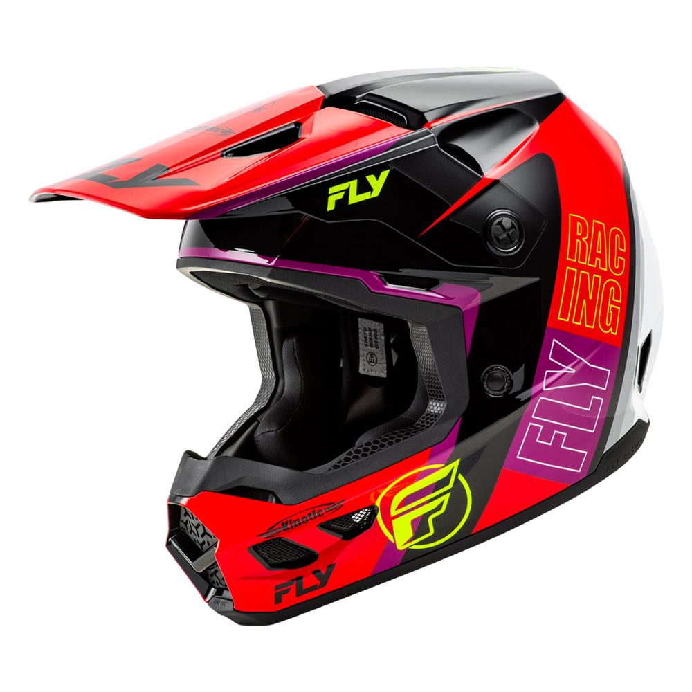 Fly Racing Kinetic Rally Helmet - Red/Black/White