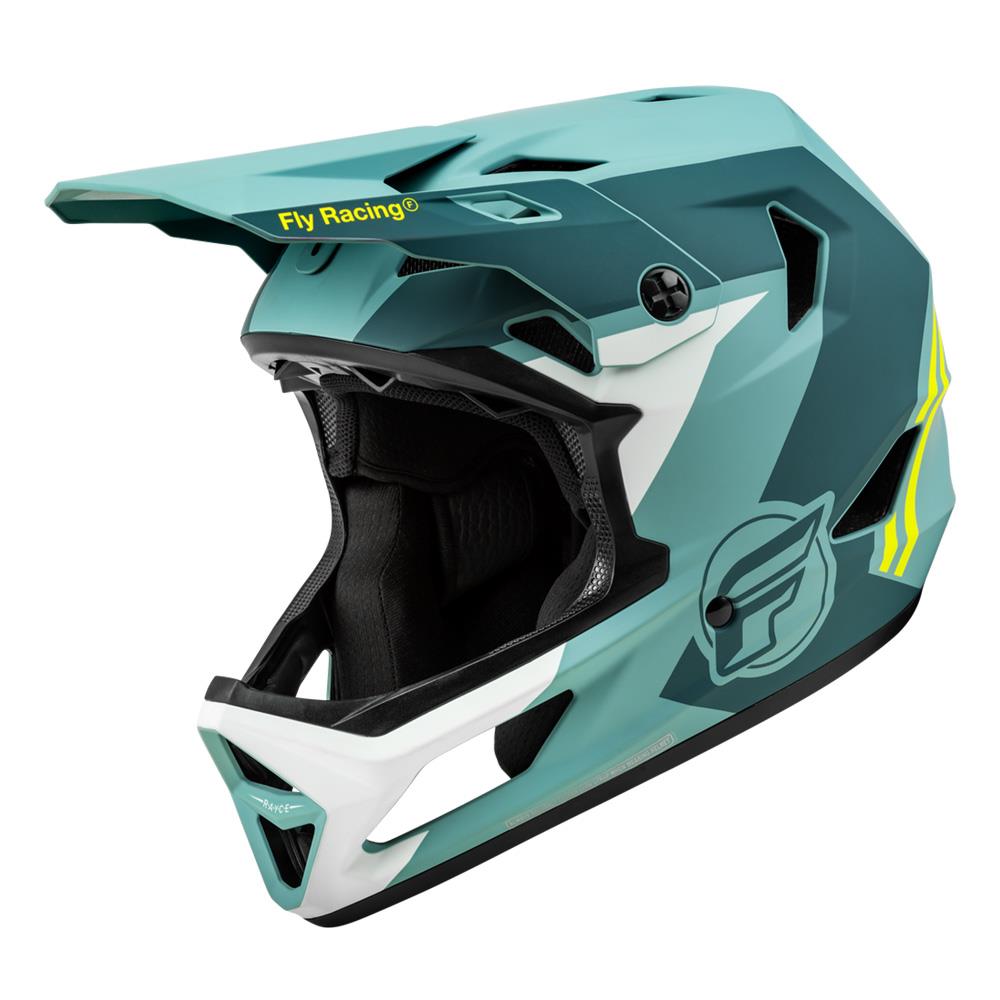 Fly Racing Rayce Helmet - Matte Blue Stone/Hi-Vis