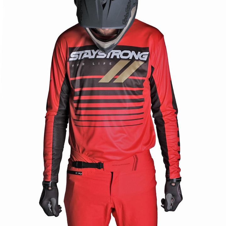Stay Strong For Life Youth Race Jersey - Red