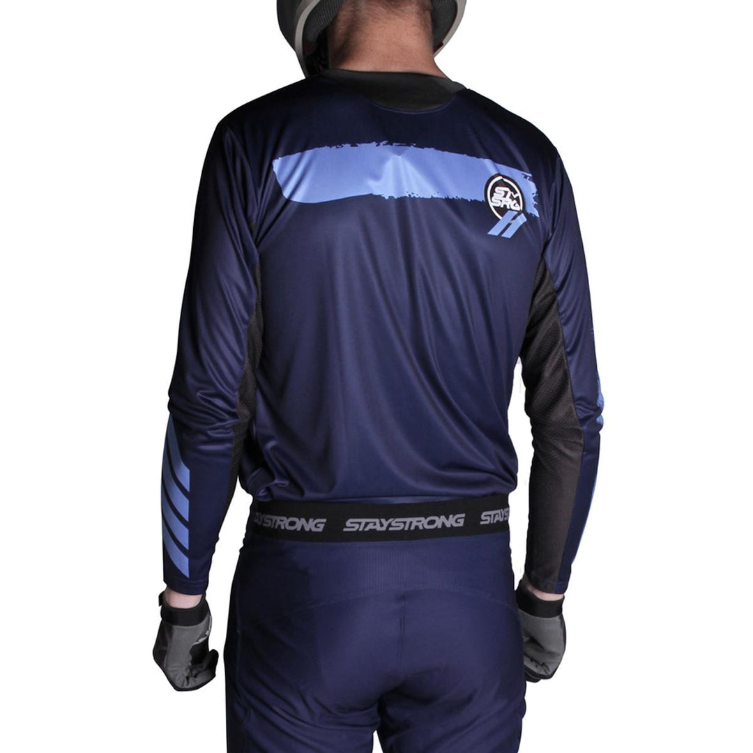 Stay Strong Paint Youth Race Jersey - Navy