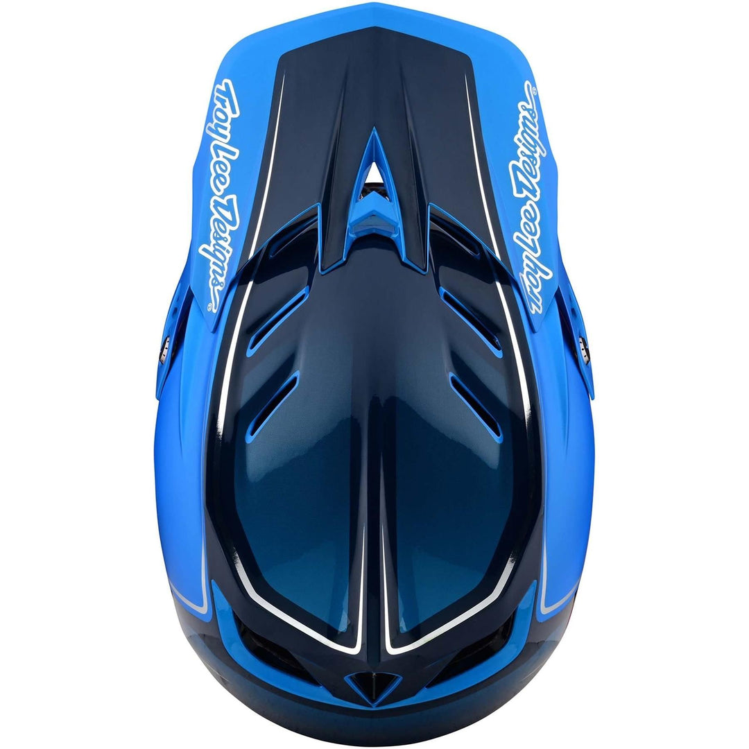 Casco da gara composito Troy Lee D4 - Shadow/Blu