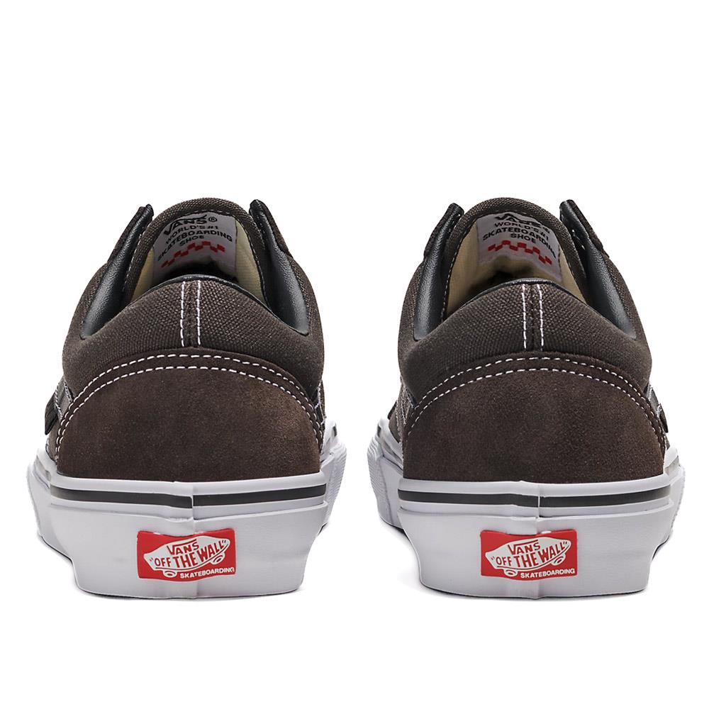 Vans Skate Old Skool - Chocolate/White – Source BMX - US