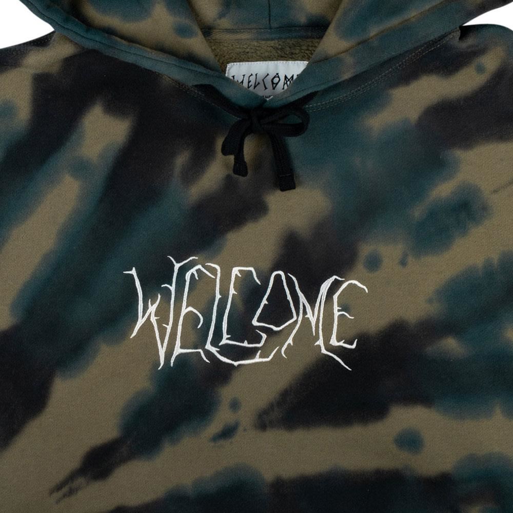 Welcome Exner Tie-Dye Pullover Hoodie - Kelp