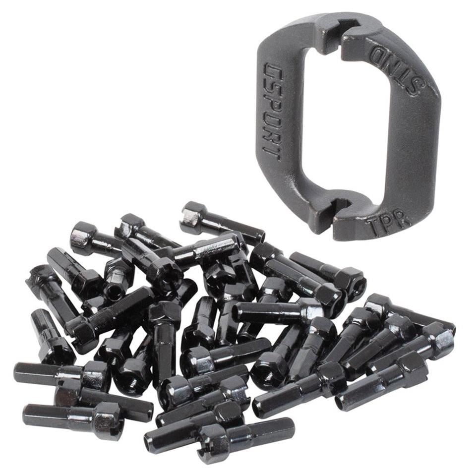 G-Sport Capezzoli con la cono esagono e 2 in 1 chiavioni a raggi - Nero