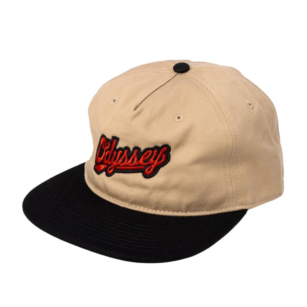 Odyssey Slugger Hat - Khaki and White