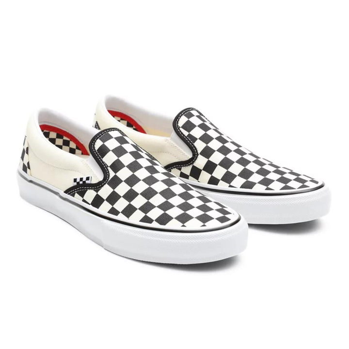 Vans Skate slip on - a scacchiera Nero/Bianco