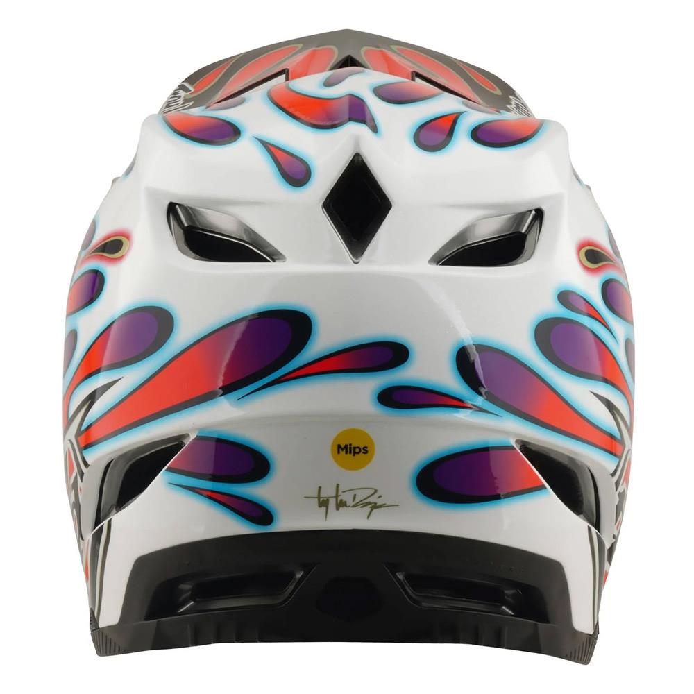 demo① Troy Lee D4 Composite Race Helmet - Overspray White/Red – Source