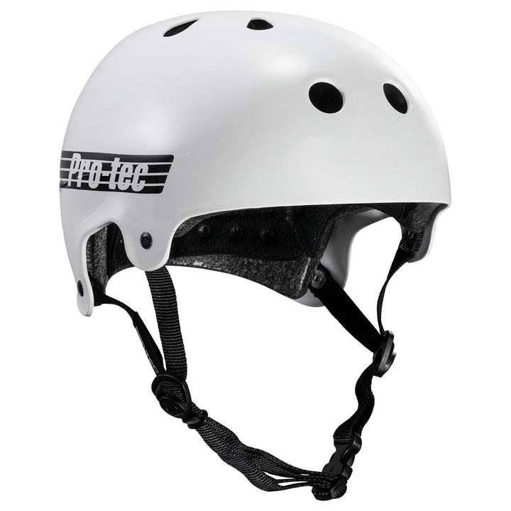 Pro-Tec Casco della vecchia scuola - bianco lucido