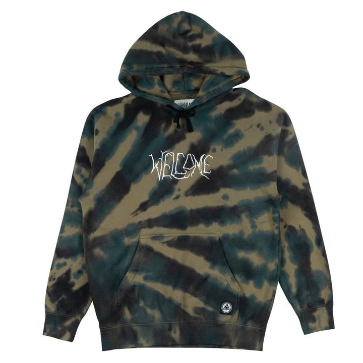 Welcome Exner Tie-Dye Pullover Hoodie - Kelp