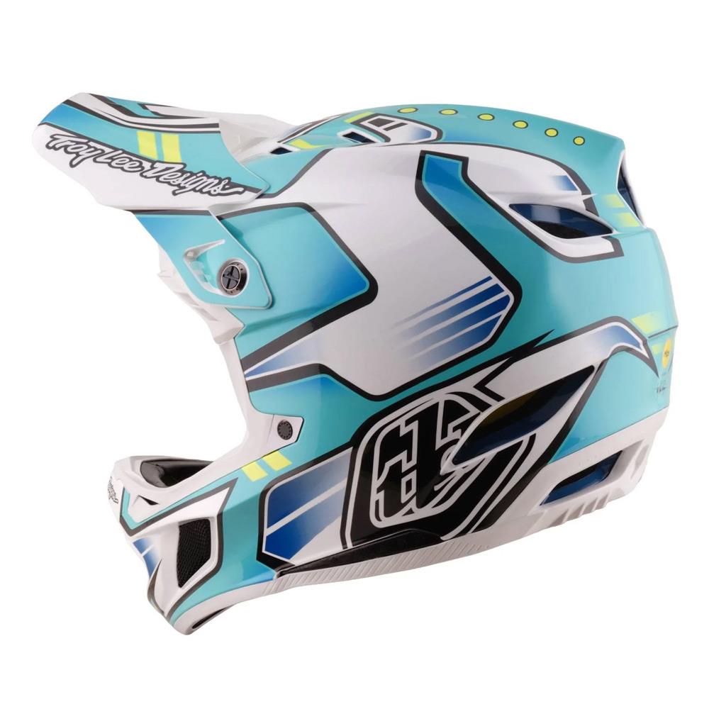 buy a teal motorcycle helmet Troy Lee D4 Composite Race Helmet