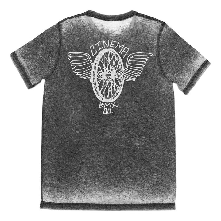 Cinema Flyer T-shirt - Gray Acid Wash
