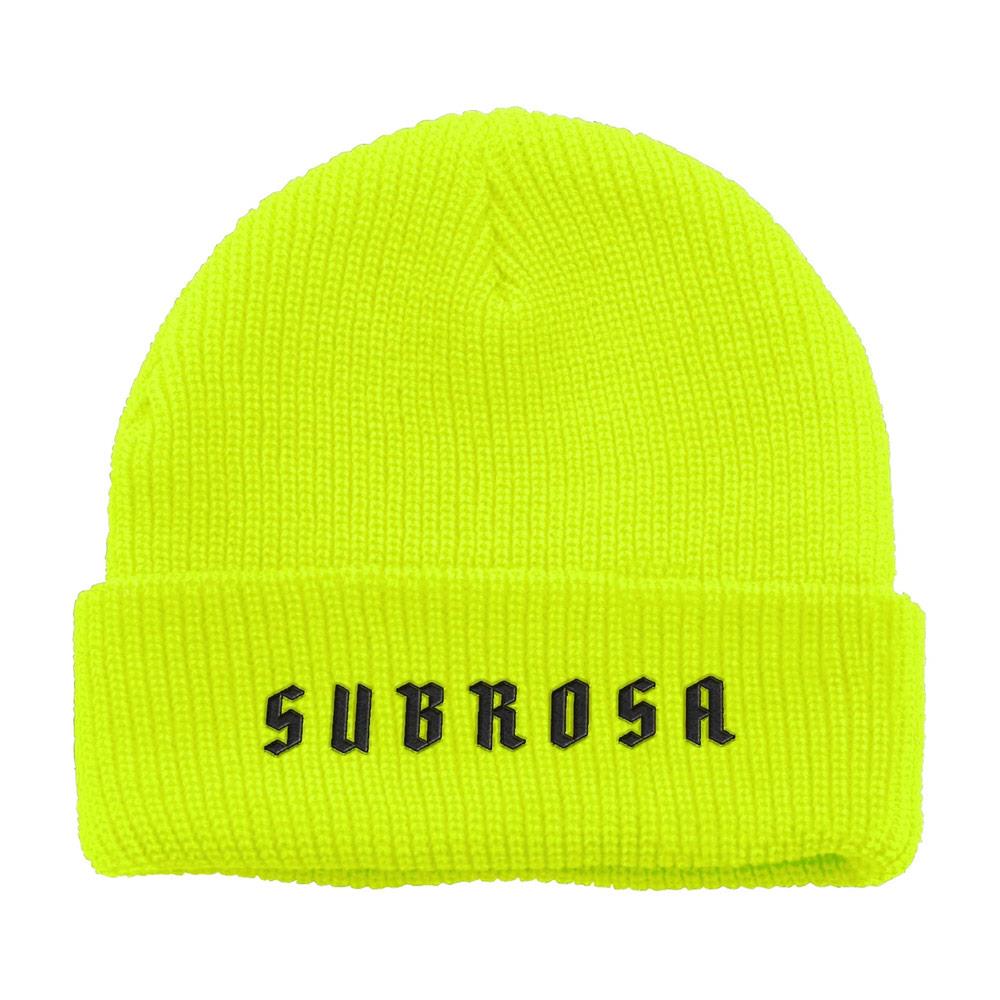 Subrosa Stout Beanie - Neon Green