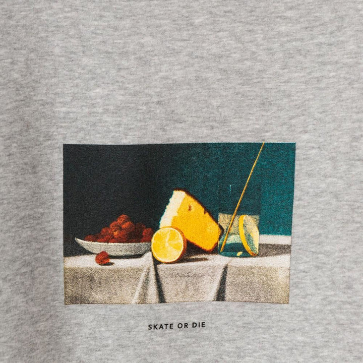 Poetic Collective Skate or Die Crewneck Sweater - Heather Grey