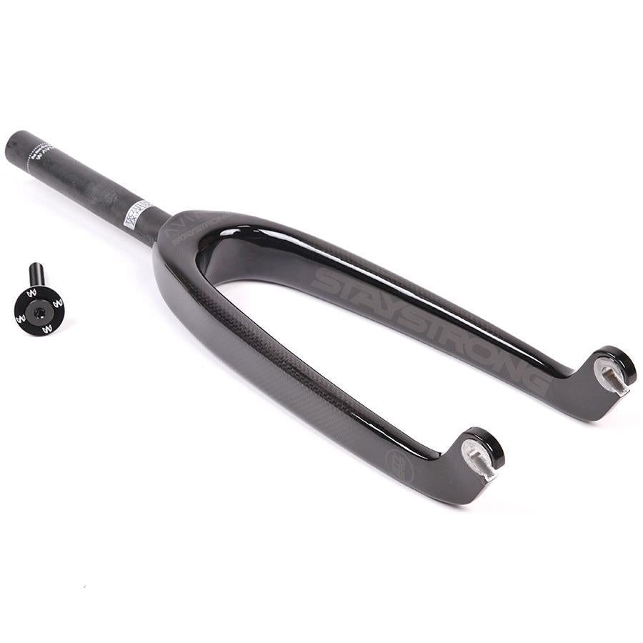 Stay Strong X Avian Contro Giovani In carbonio FORCHI DELLA RACE da 20 " - Gloss Nero/ 1"