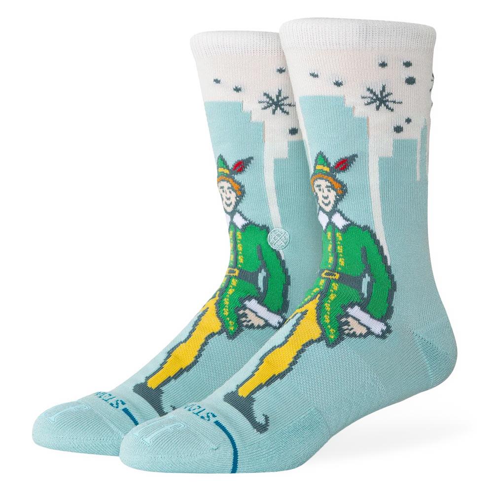 Stance Big City Elf Crew Socks - Ice Blue - Large