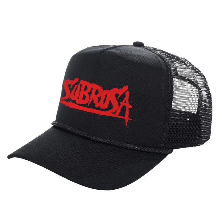 Subrosa Splattered Trucker Hat - Black
