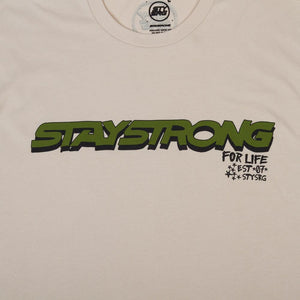 Stay Strong T-shirt freestyle - crème douce