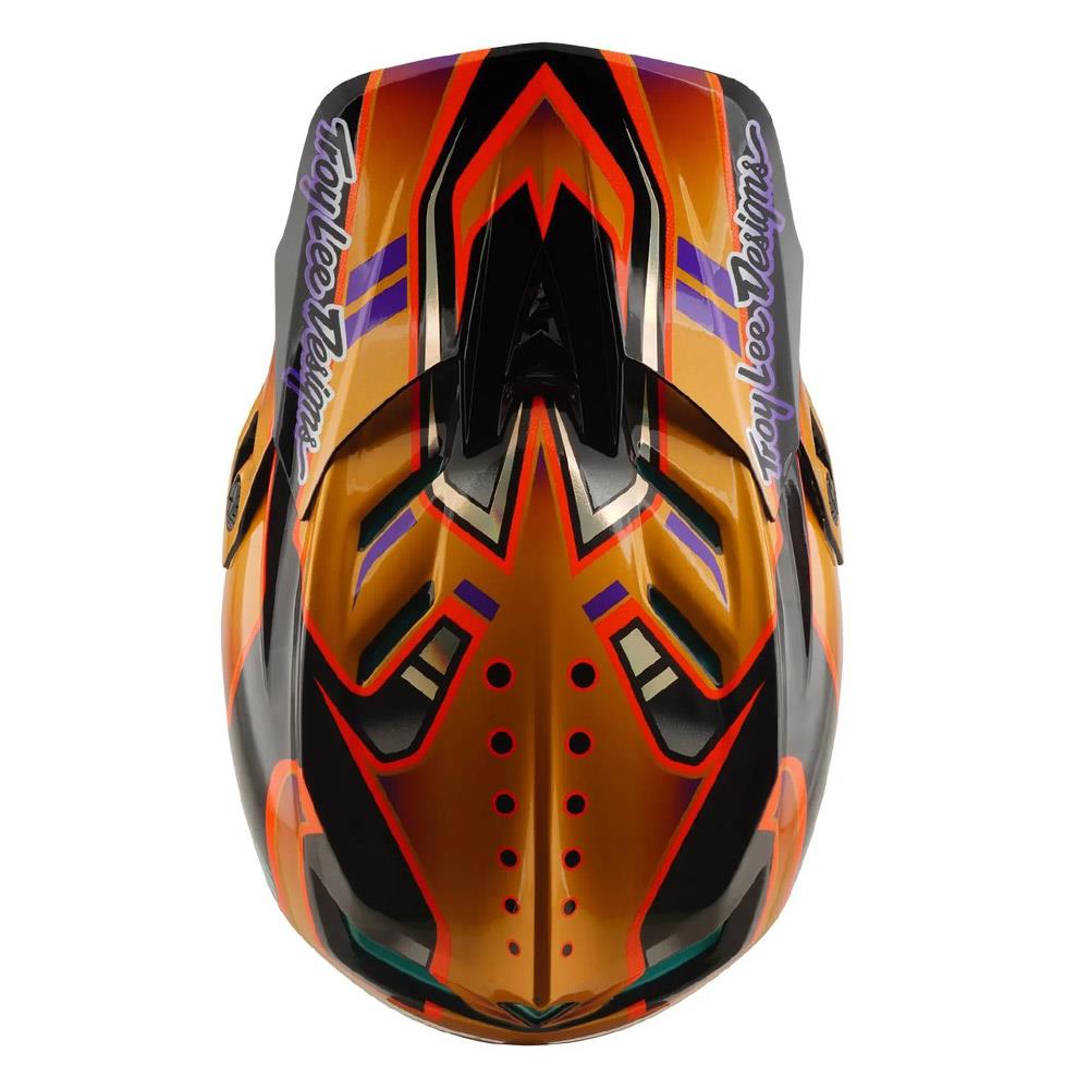 fahrrad helm gold Troy Lee D4 Carbon MIPS Race Helmet