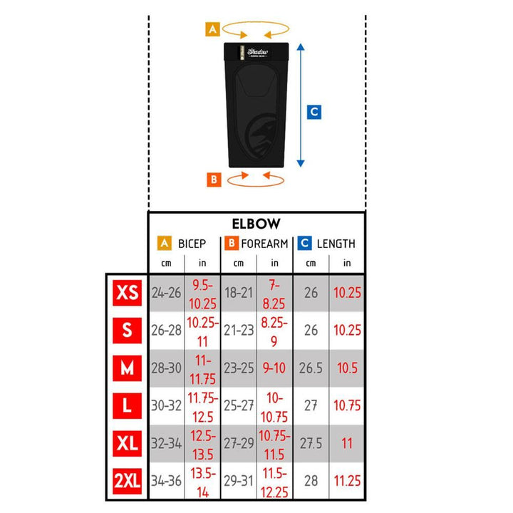 Shadow Pad di gomito super sottili