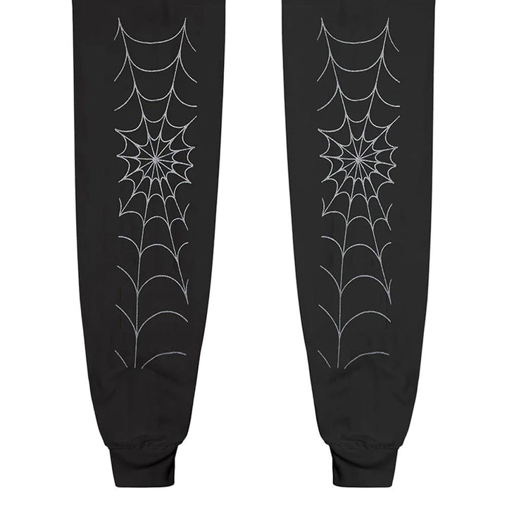 Burn Slow x Shadow Riding Gear Spider Logo Crewneck Sweatshirt - Black