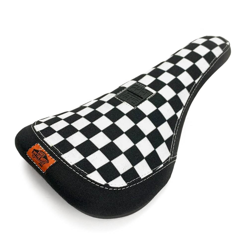 Cult x Vans Slip-On Slim Seat - Black and White Checkerboard with Black