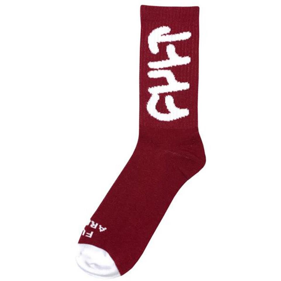 Cult Big Logo Crew Socks - Borgogna