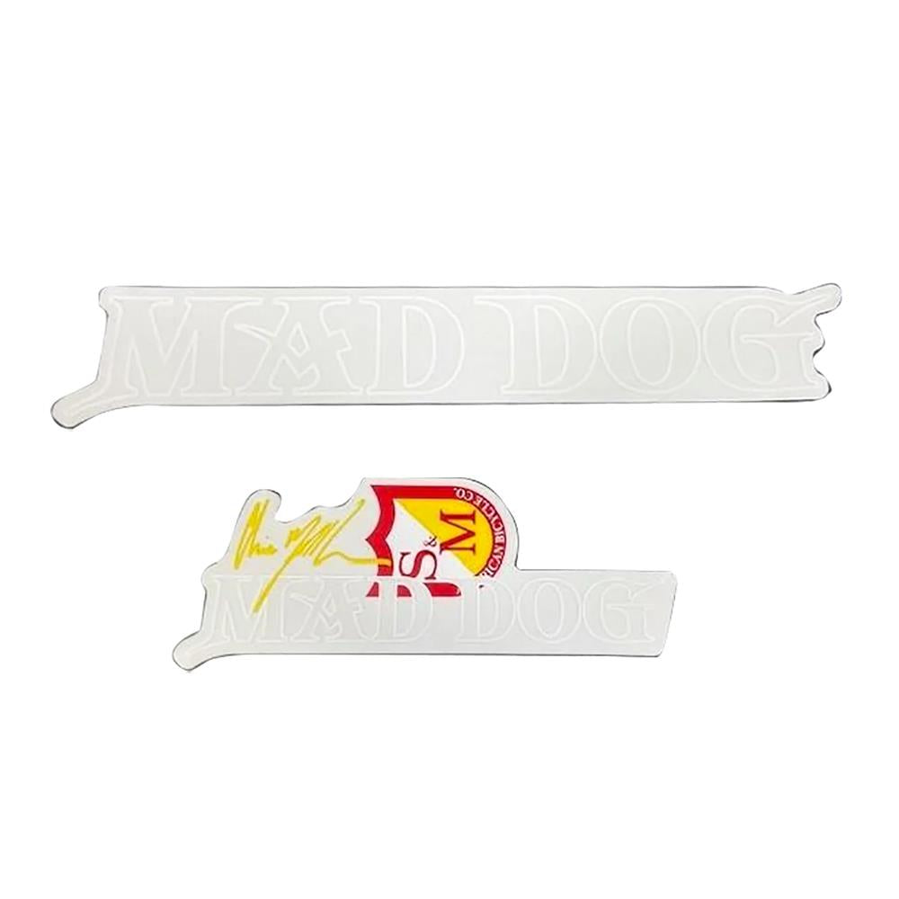S&M Mad Dog Frame Stickers - White