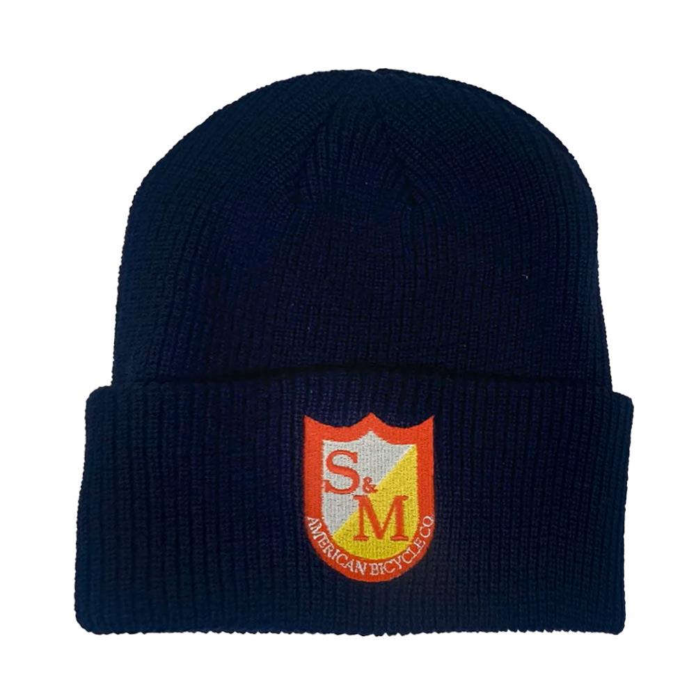 S&M Ribbed Cuffed Beanie - Navy
